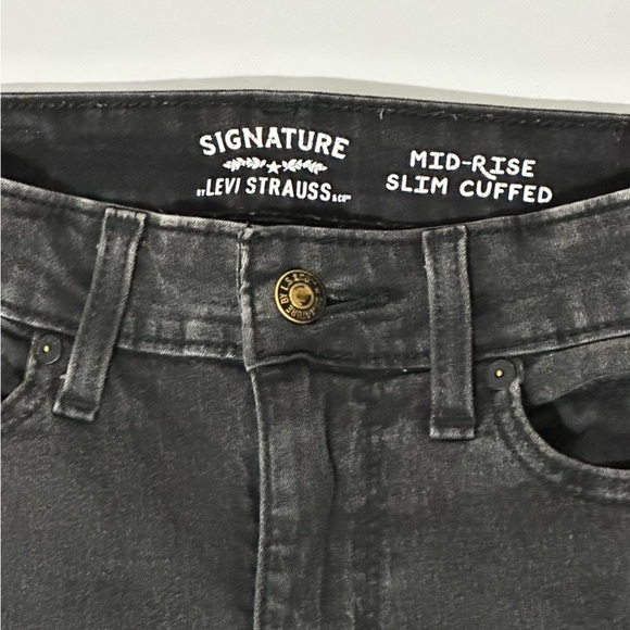 Levi’s Mid Rise Slim Cuffed Women's 90s Black Jeans Sz 26 - Picture 7 of 13